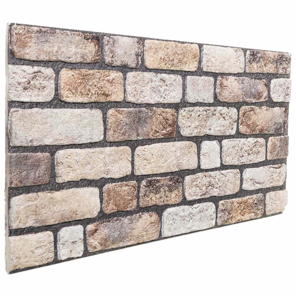 Wandpaneele Hellbraun Steinmuster 100x50cm (10 Stk.)