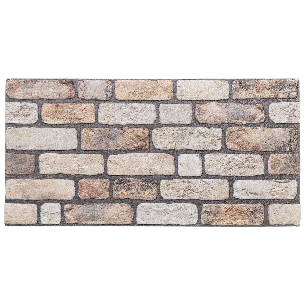 Wandpaneele Hellbraun Steinmuster 100x50cm (10 Stk.)