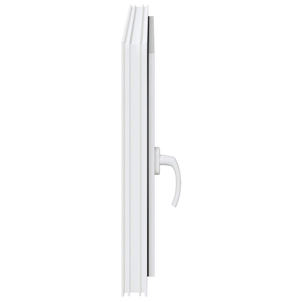 vidaXL Basement Window RISOR 90 x 70 cm PVC and Glass White