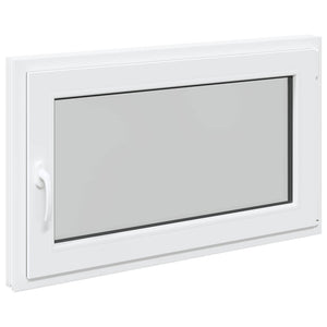 vidaXL Basement Window RISOR 100 x 70 cm PVC and Glass White