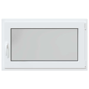 vidaXL Basement Window RISOR 100 x 70 cm PVC and Glass White
