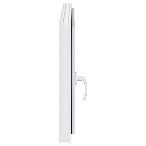 vidaXL Basement Window RISOR 100 x 70 cm PVC and Glass White