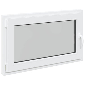 vidaXL Basement Window RISOR 100 x 70 cm PVC and Glass White