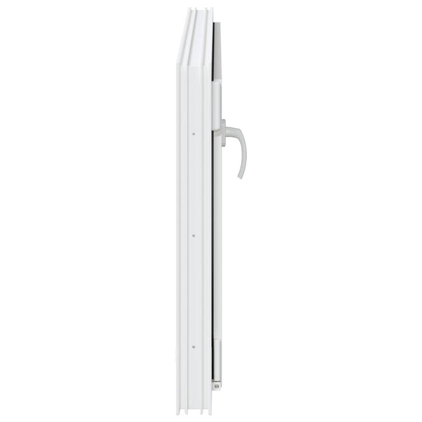vidaXL Basement Window RISOR 100 x 70 cm PVC and Glass White