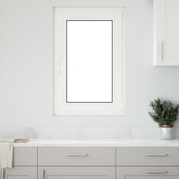 vidaXL Basement Window RISOR 60 x 80 cm PVC and Glass Anthracite