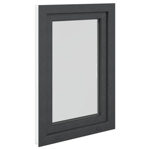 vidaXL Basement Window RISOR 60 x 80 cm PVC and Glass Anthracite