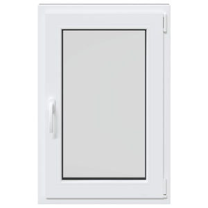 vidaXL Basement Window RISOR 60 x 80 cm PVC and Glass Anthracite