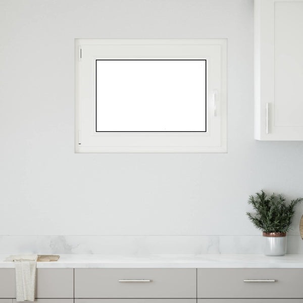 vidaXL Basement Window RISOR 90 x 70 cm PVC and Glass Anthracite