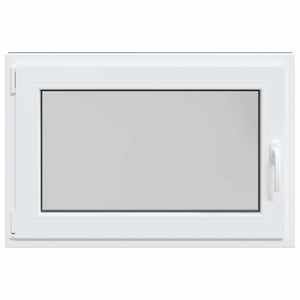 vidaXL Basement Window RISOR 90 x 70 cm PVC and Glass Anthracite