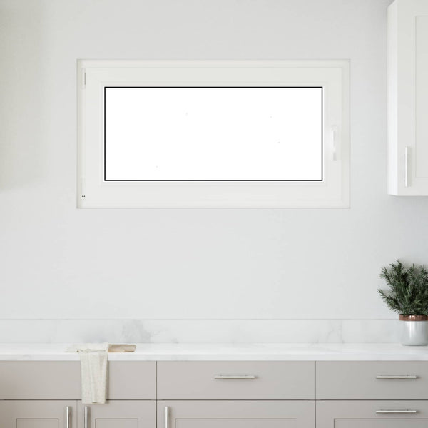 vidaXL Basement Window RISOR 110 x 70 cm PVC and Glass Anthracite