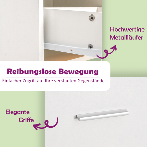 Weißes Sideboard 80 cm