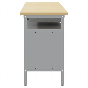 Werkbank Set mit Regal, Schwarz/Grau