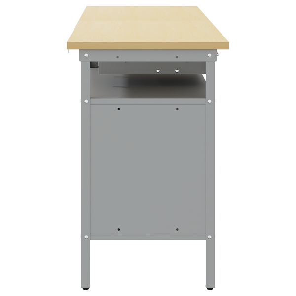 Werkbank Set mit Regal, Schwarz/Grau