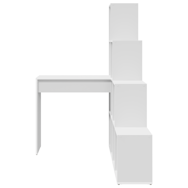 Weißer Eckschreibtisch für Homeoffice