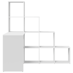 Weißer Eckschreibtisch für Homeoffice