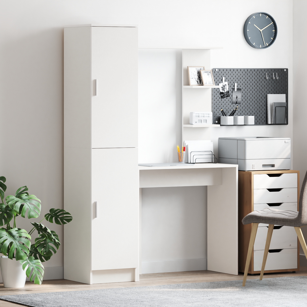 vidaXL Desk 2 pcs White
