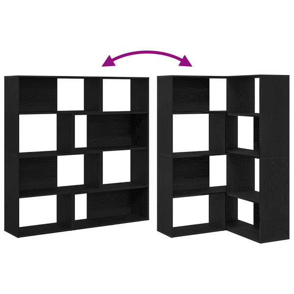 vidaXL Wardrobe 2 pcs Black Oak Look 85 x 85 x 140 cm
