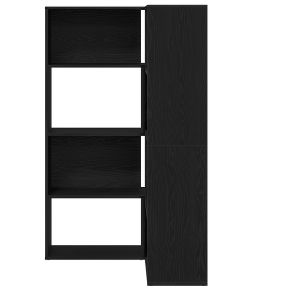 vidaXL Wardrobe 2 pcs Black Oak Look 85 x 85 x 140 cm