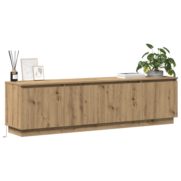 vidaXL TV Cabinet Artisan Oak 180 x 38 x 49 cm Engineered Wood