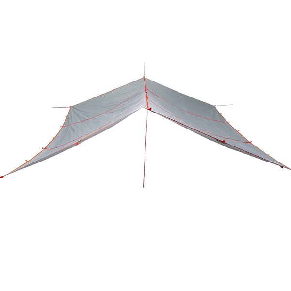 Wasserdichte Campingplane 420x440cm Grau & Orange - Nordbrist