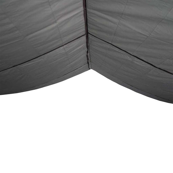 Wasserdichte Campingplane 420x440cm Grau & Orange - Nordbrist