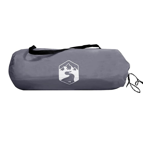 Wasserdichte Campingplane 420x440cm Grau & Orange - Nordbrist