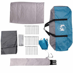 Wasserdichter Camping Windschutz Blau 366 cm - Nordbrist