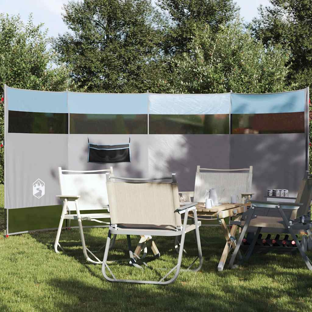 Wasserdichter Camping Windschutz Blau 366 cm - Nordbrist