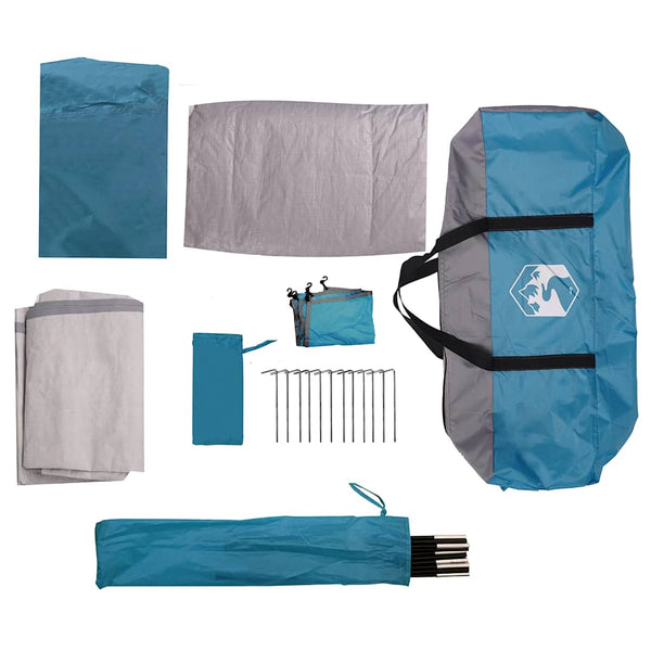 Wasserdichtes 8-Personen-Campingzelt - Blau - Nordbrist