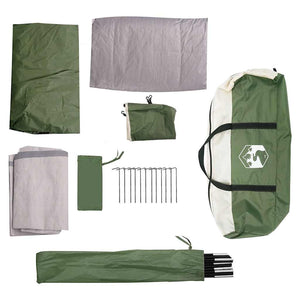 Wasserdichtes 8-Personen-Campingzelt - Grün - Nordbrist