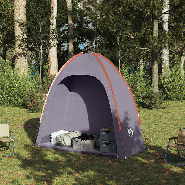 Wasserdichtes Camping-Lagerzelt Grau und Orange - Nordbrist
